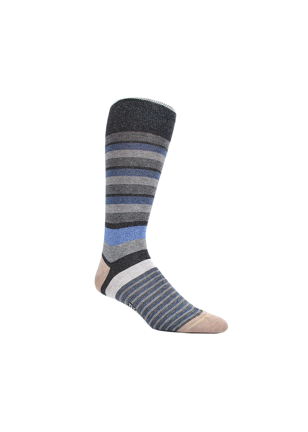 Dion Multi Stripe Cotton Socks - Black/Grey - Dion Canada - Danali