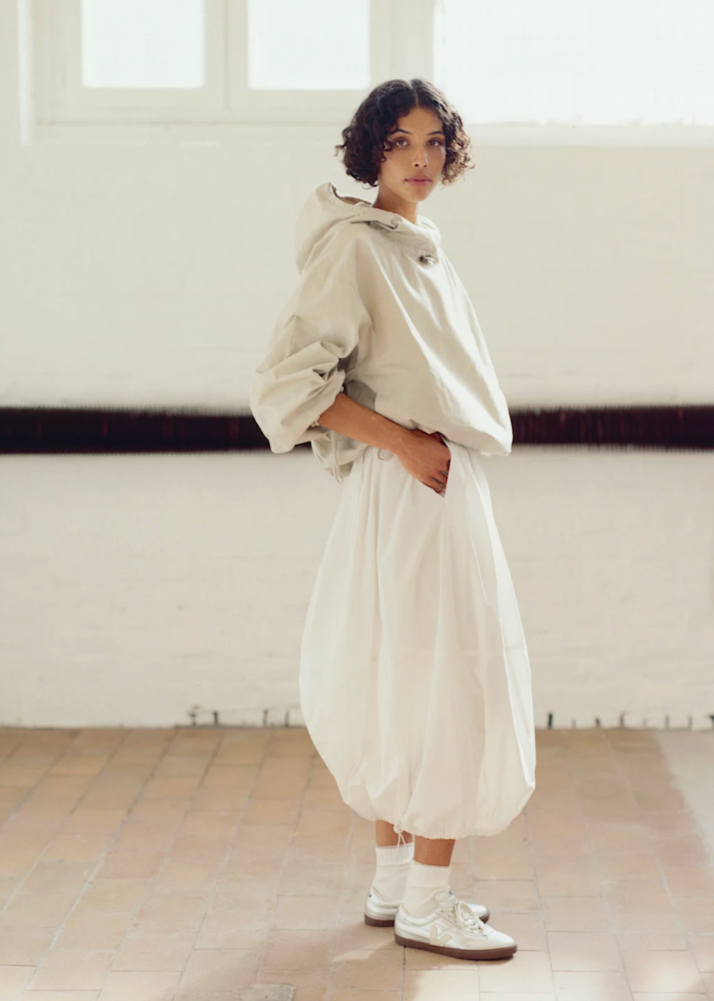 Panenka Metallic Leather Sneakers - Silver/Pierre/Bark - Veja Sneakers Canada - Danali