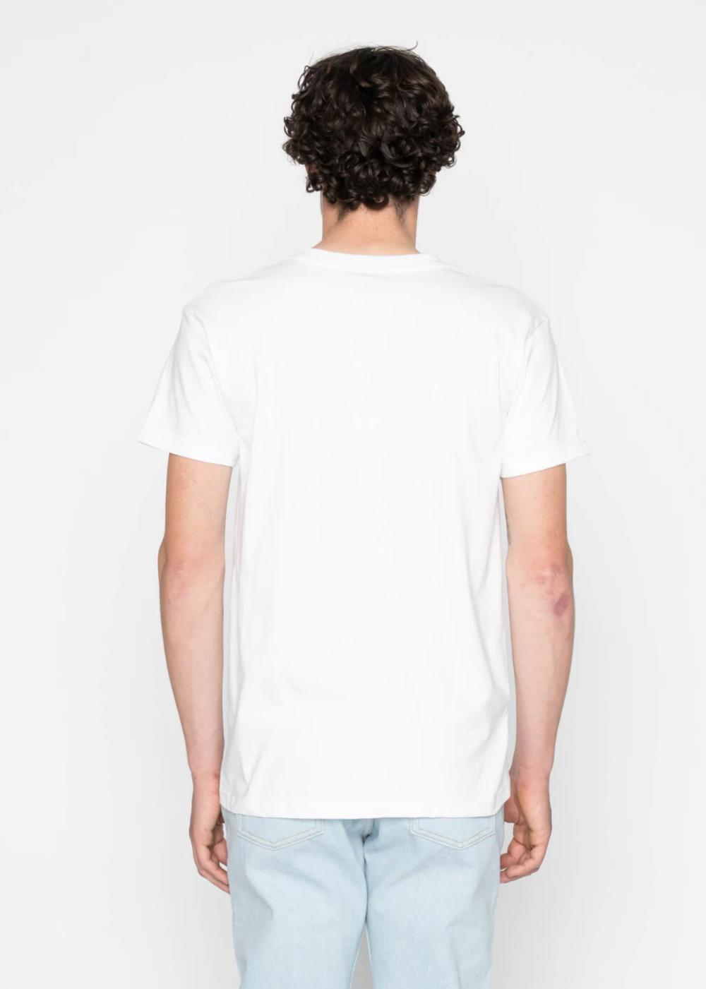 Pocket Tee - Seigaiha Waves - Naked and Famous Denim Canada - Danali -W03140520-WHT