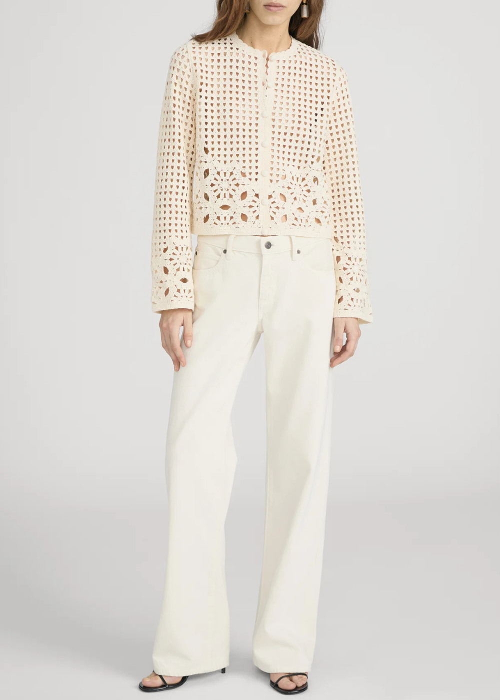 The Postcard Cardi - Cream - FRAME Canada - Danali - WE26KSW036-CREA