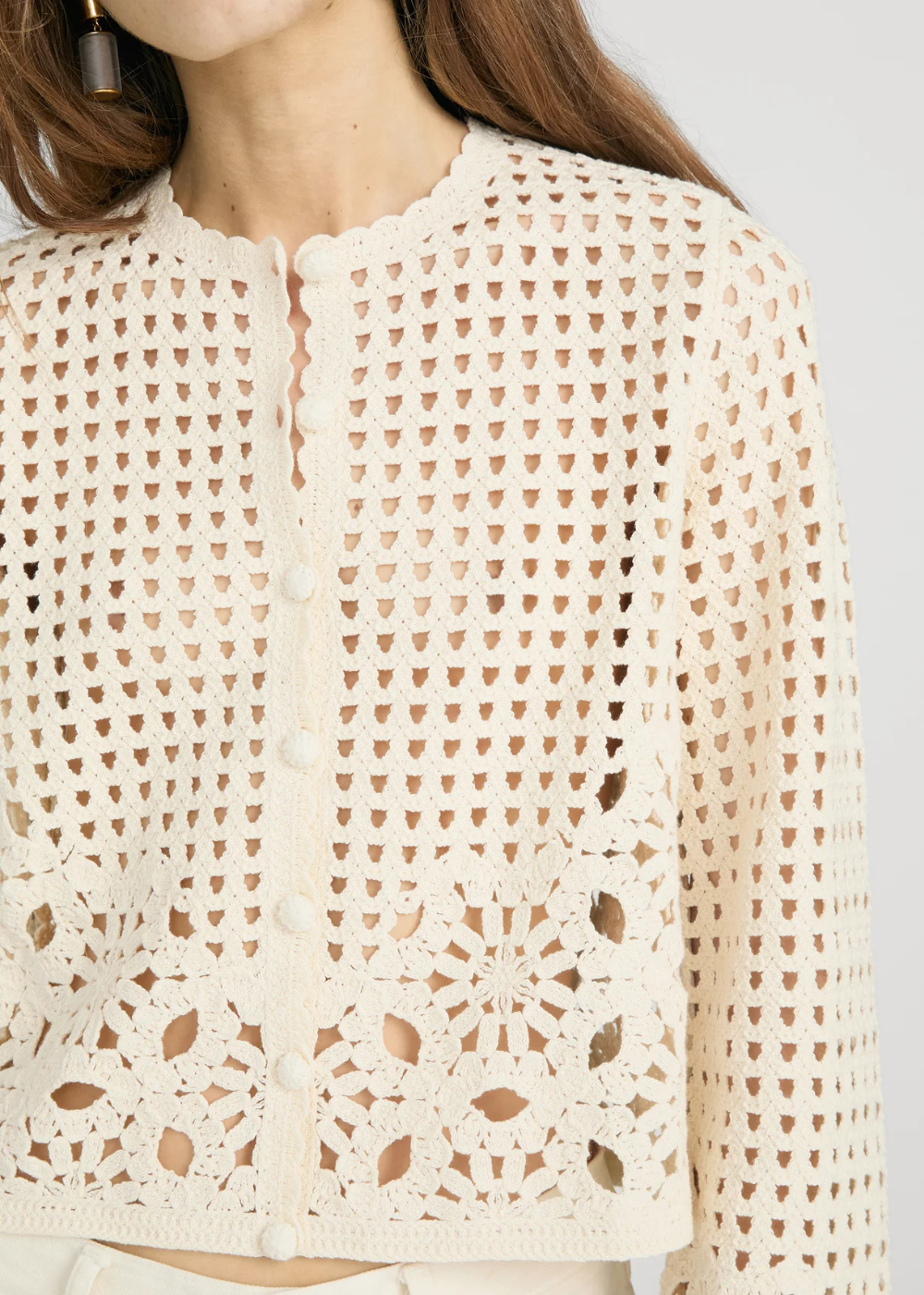 The Postcard Cardi - Cream - FRAME Canada - Danali - WE26KSW036-CREA