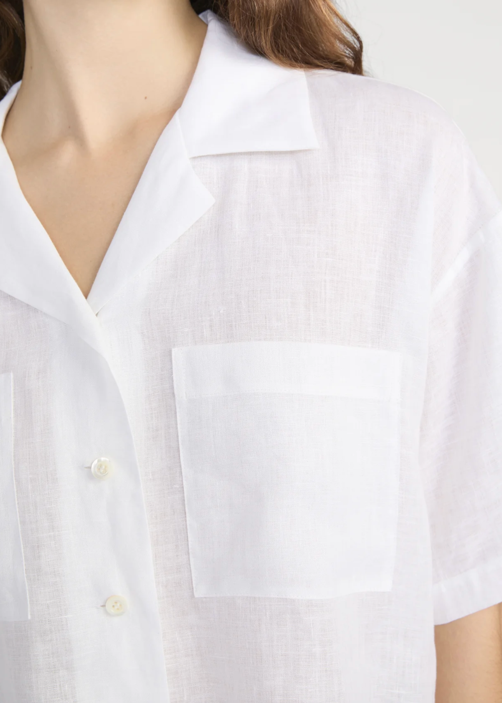 The Linen Pocket Shirt - White - FRAME Canada - Danali - WS26WSH007-WHT