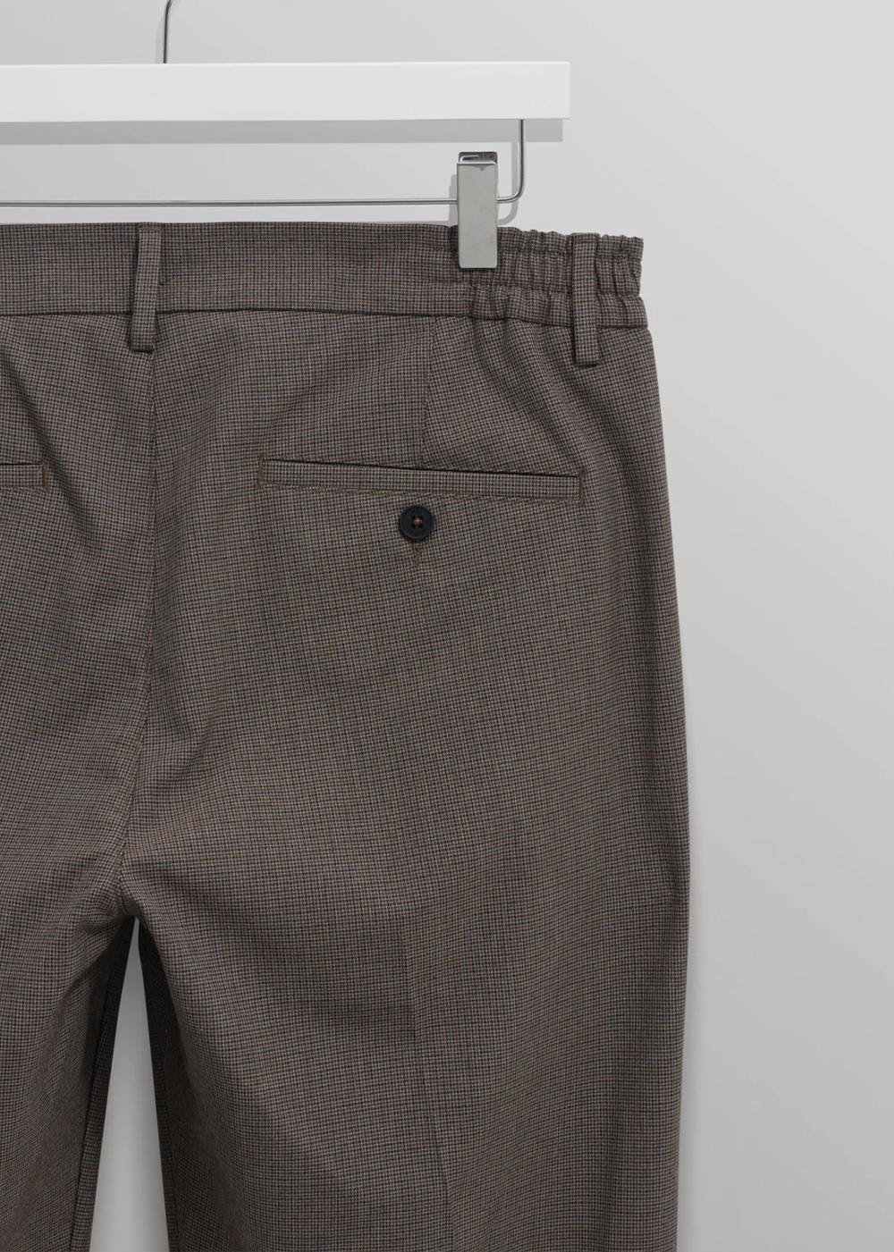 Bayham Trouser Micro Puppytooth - Brown - Wax London Canada - Danali