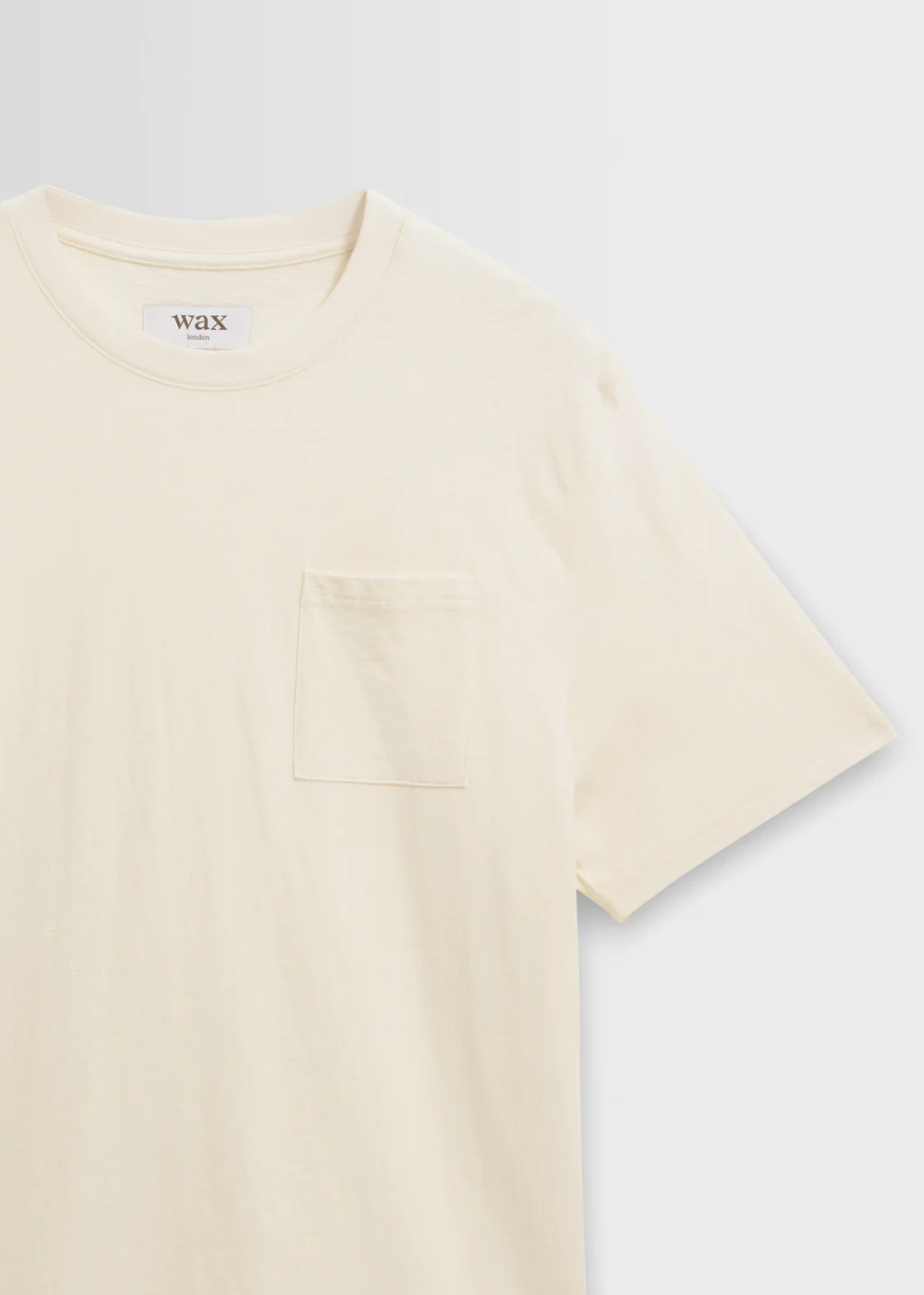 Dean SS Pocket Tee Slub Cotton - Ecru - Wax London Canada - Danali