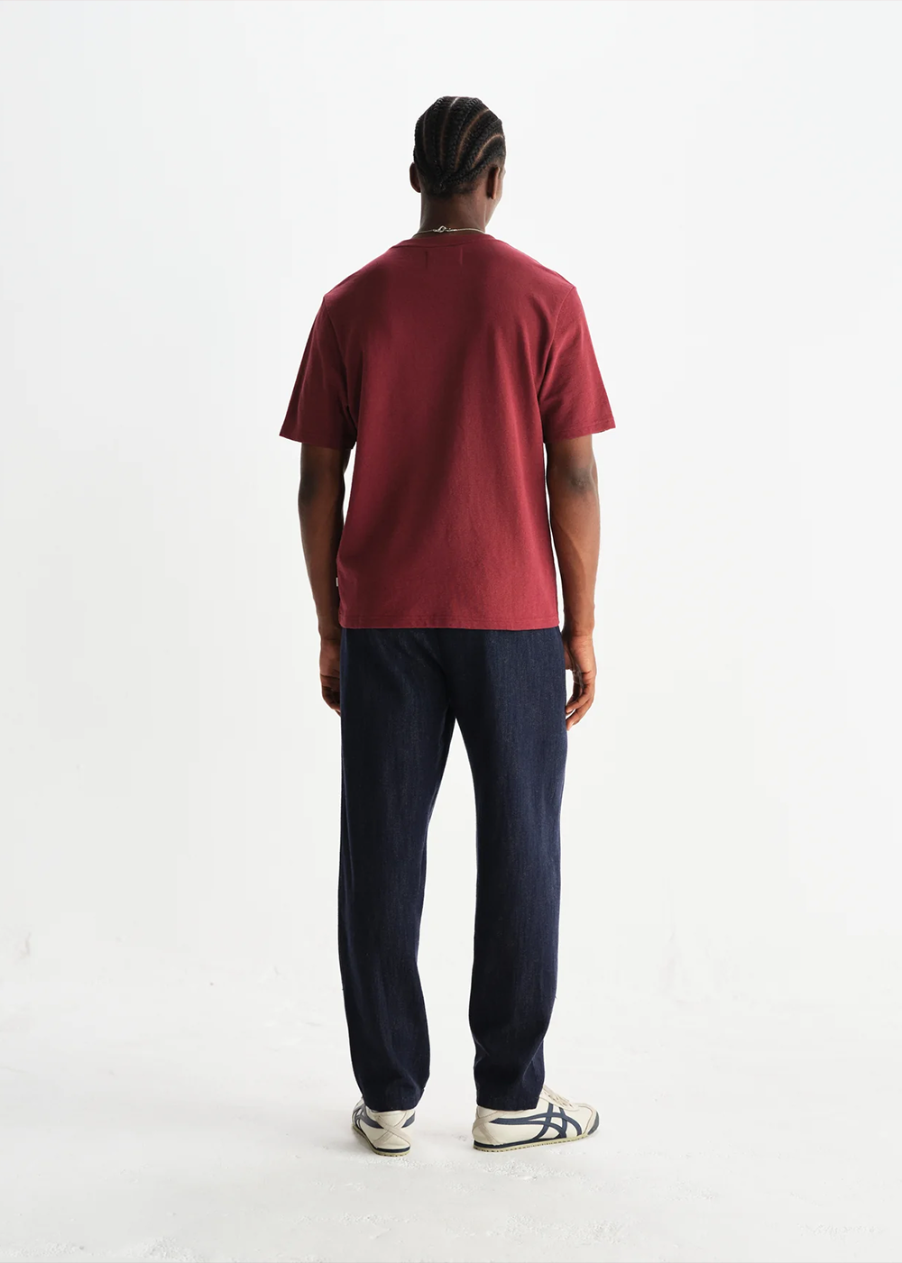 Dean Short Sleeve T-Shirt - Burgundy - Wax London Canada - Danali