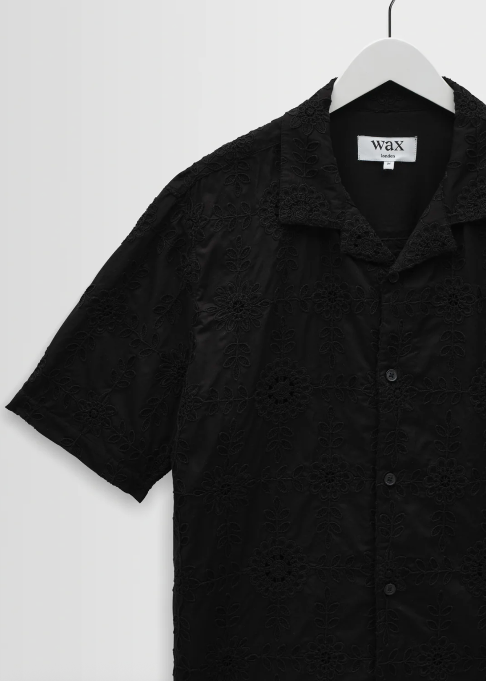 Didcot SS Shirt Heavy Corded Lace - Black - Wax London Canada - Danali