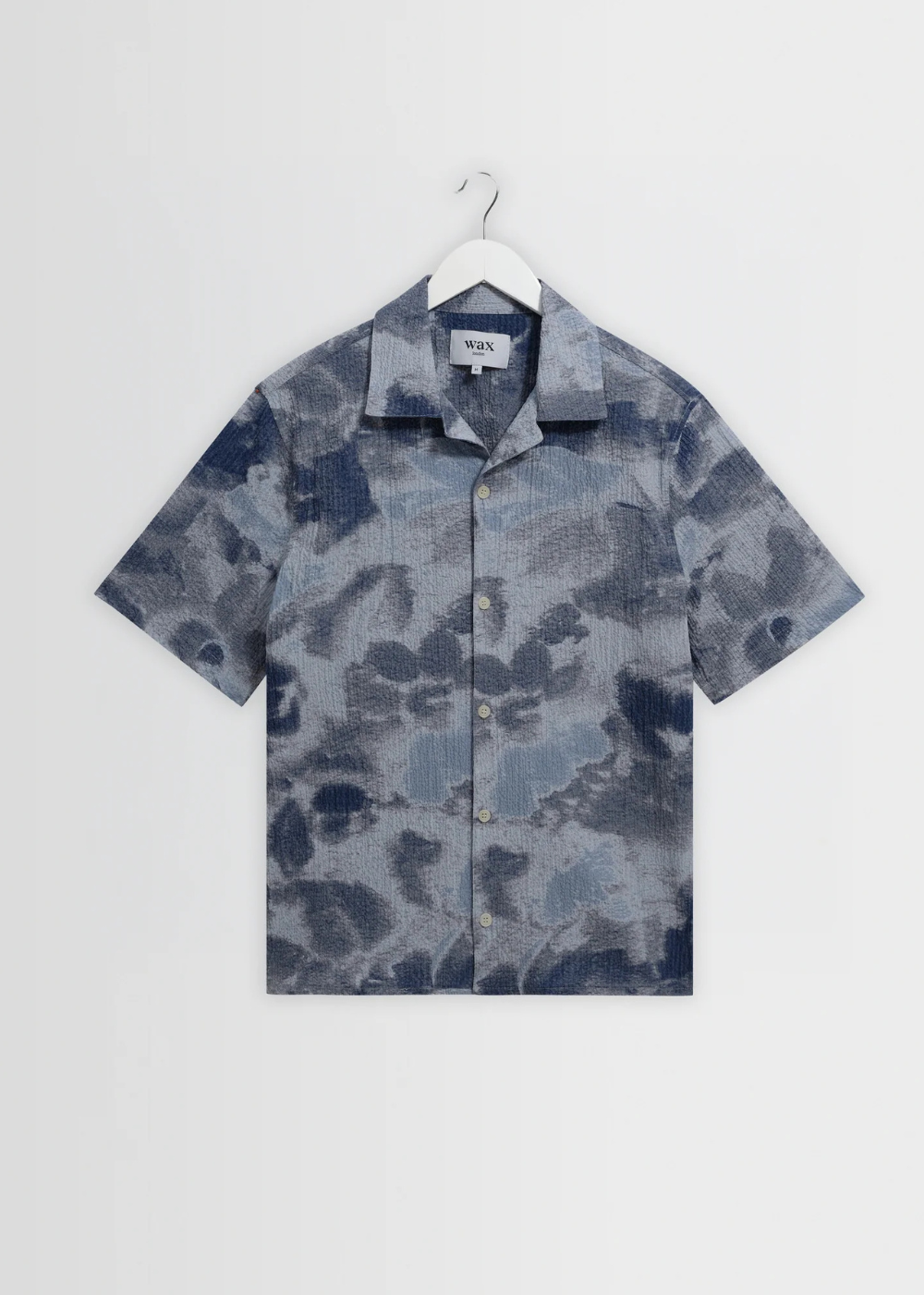 Didcot SS Shirt Watercolour Print - Blue - Wax London Canada - Danali