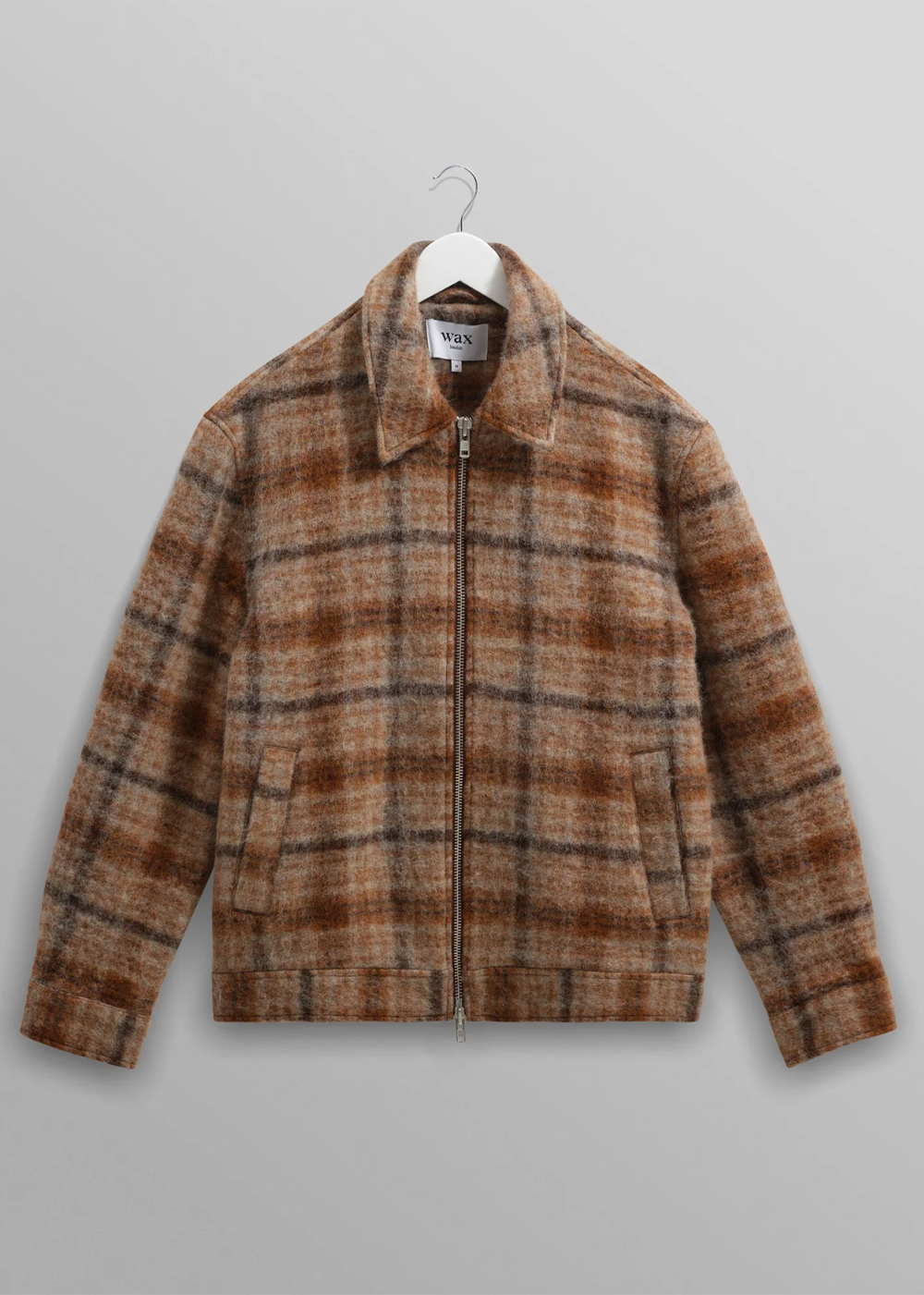 Heath Jacket Drawn Check - Natural/Tan - Wax London Canada - Danali