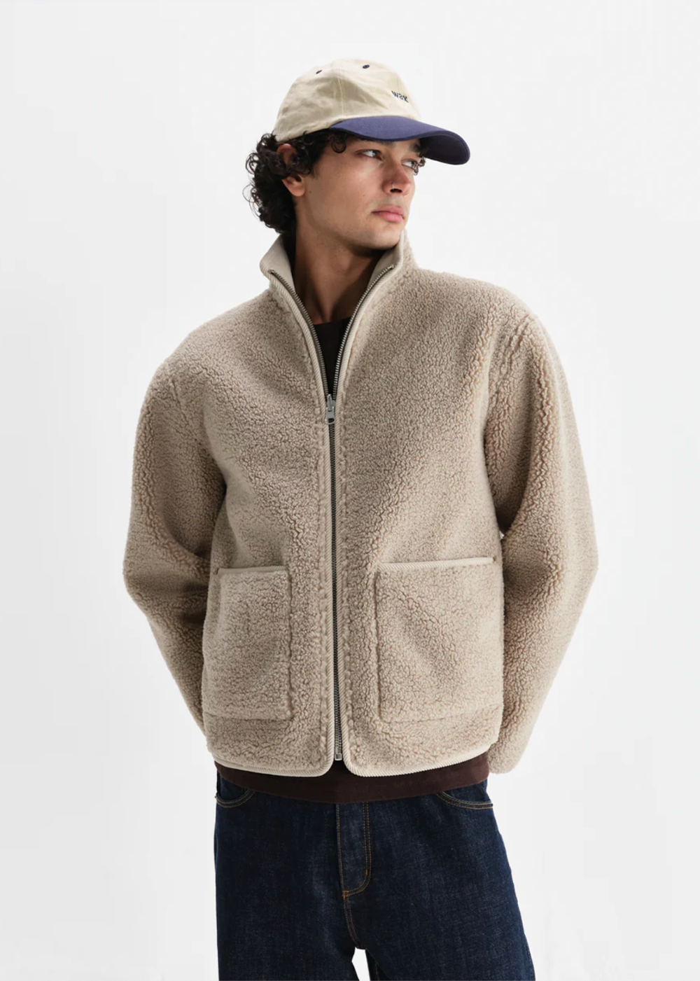 Killick Jacket Reversible Cord Borg - Natural - Wax London Canada - Danali
