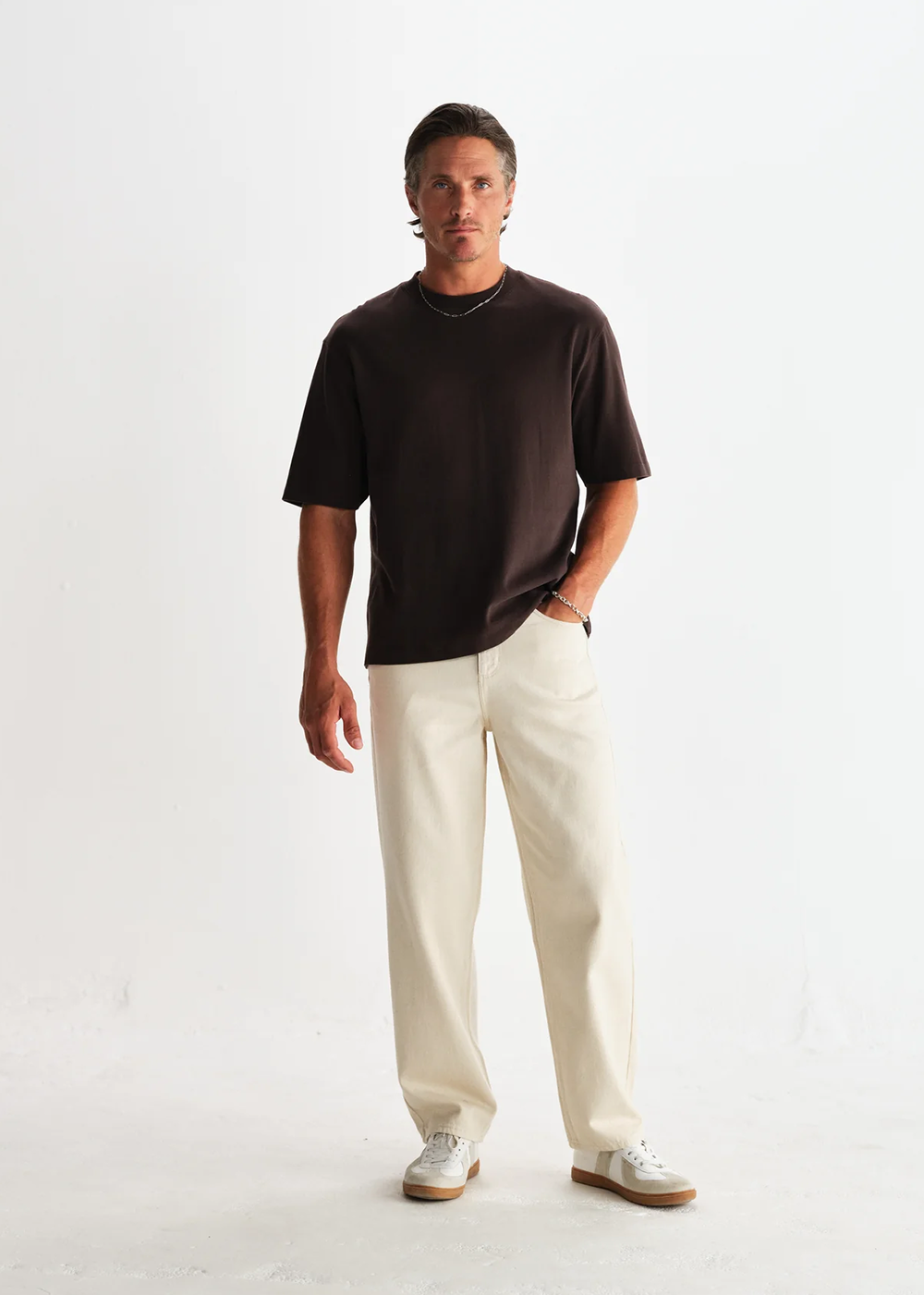 Milton Short Sleeve T-Shirt - Dark Brown - Wax London Canada - Danali