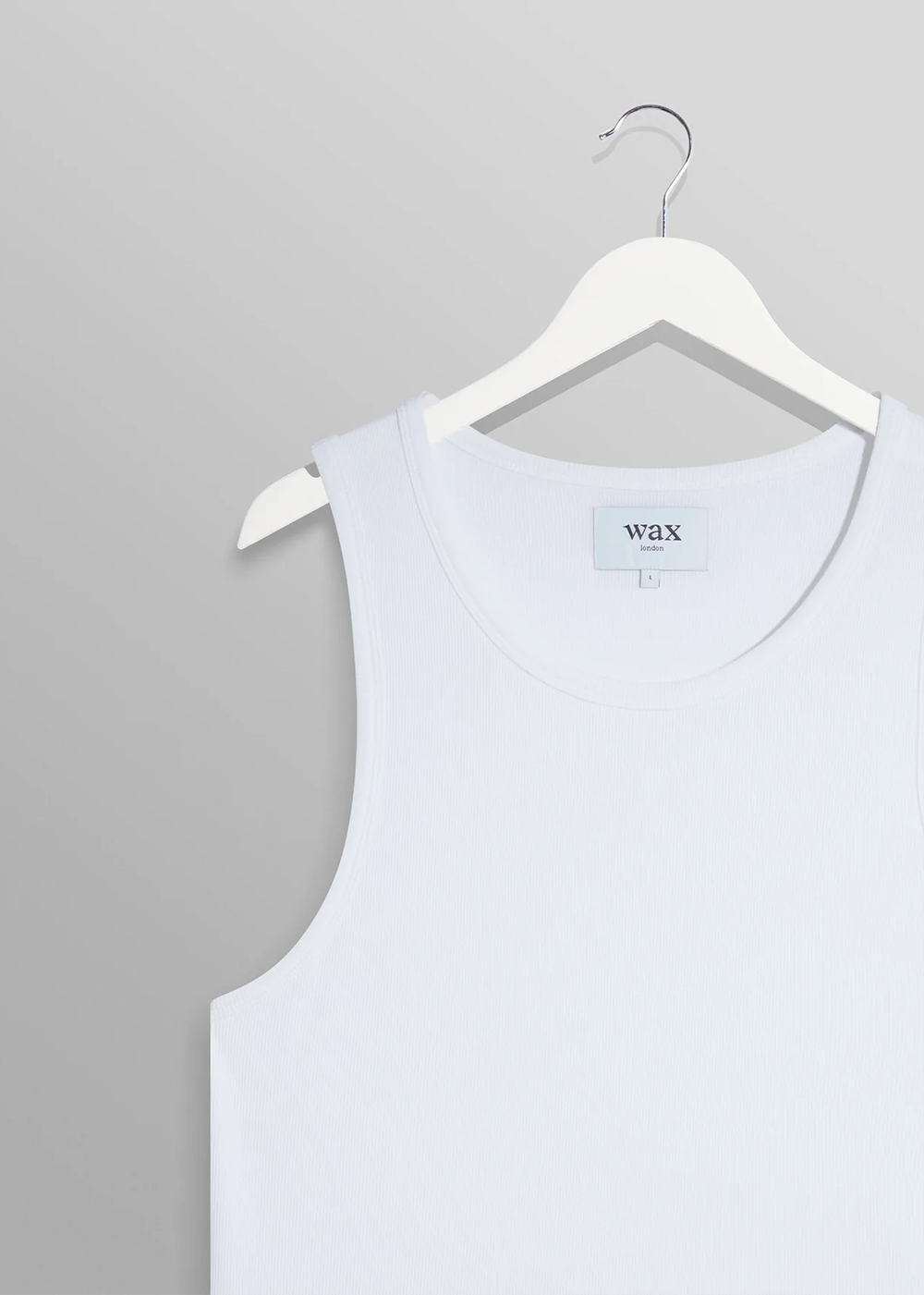 Montague Rib Vest - White - Wax London Canada - Danali