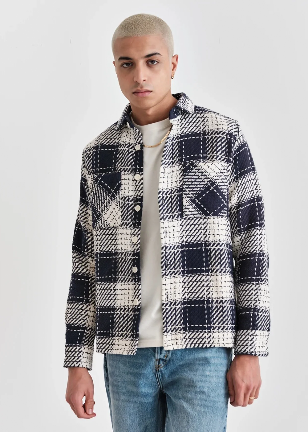 Whiting Overshirt Marine Beatnik - Marine - Wax London Canada - Danali