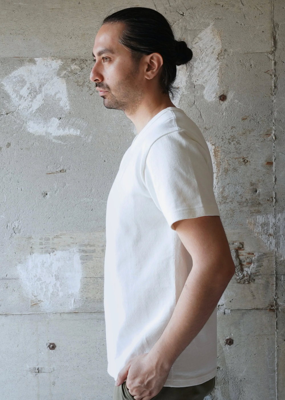 Double Heavyweight T-Shirt - White - Wonder Looper Canada - Danali