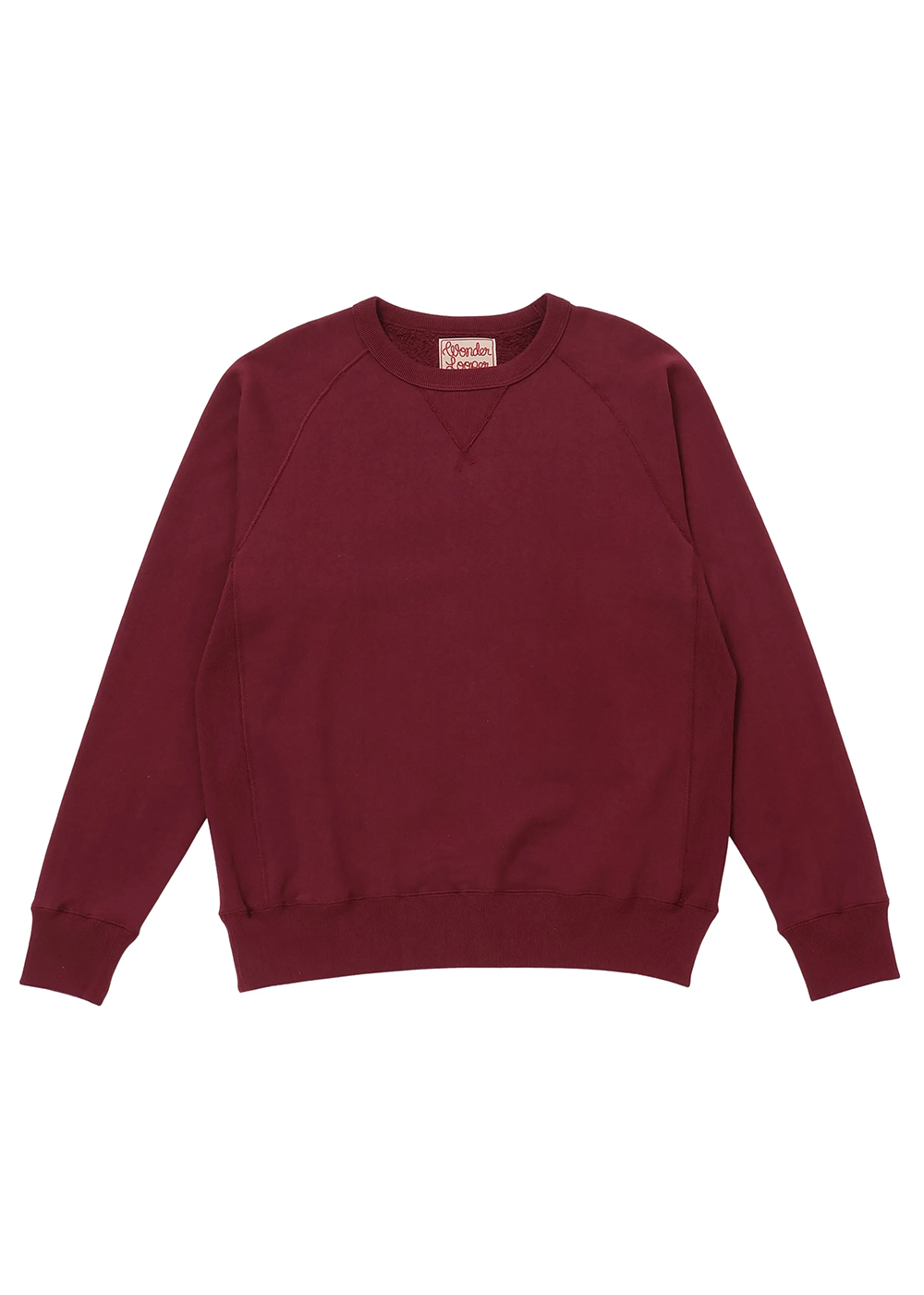 Super Looper French Terry Pullover Crewneck - Burgundy - Wonder Looper Canada - Danali
