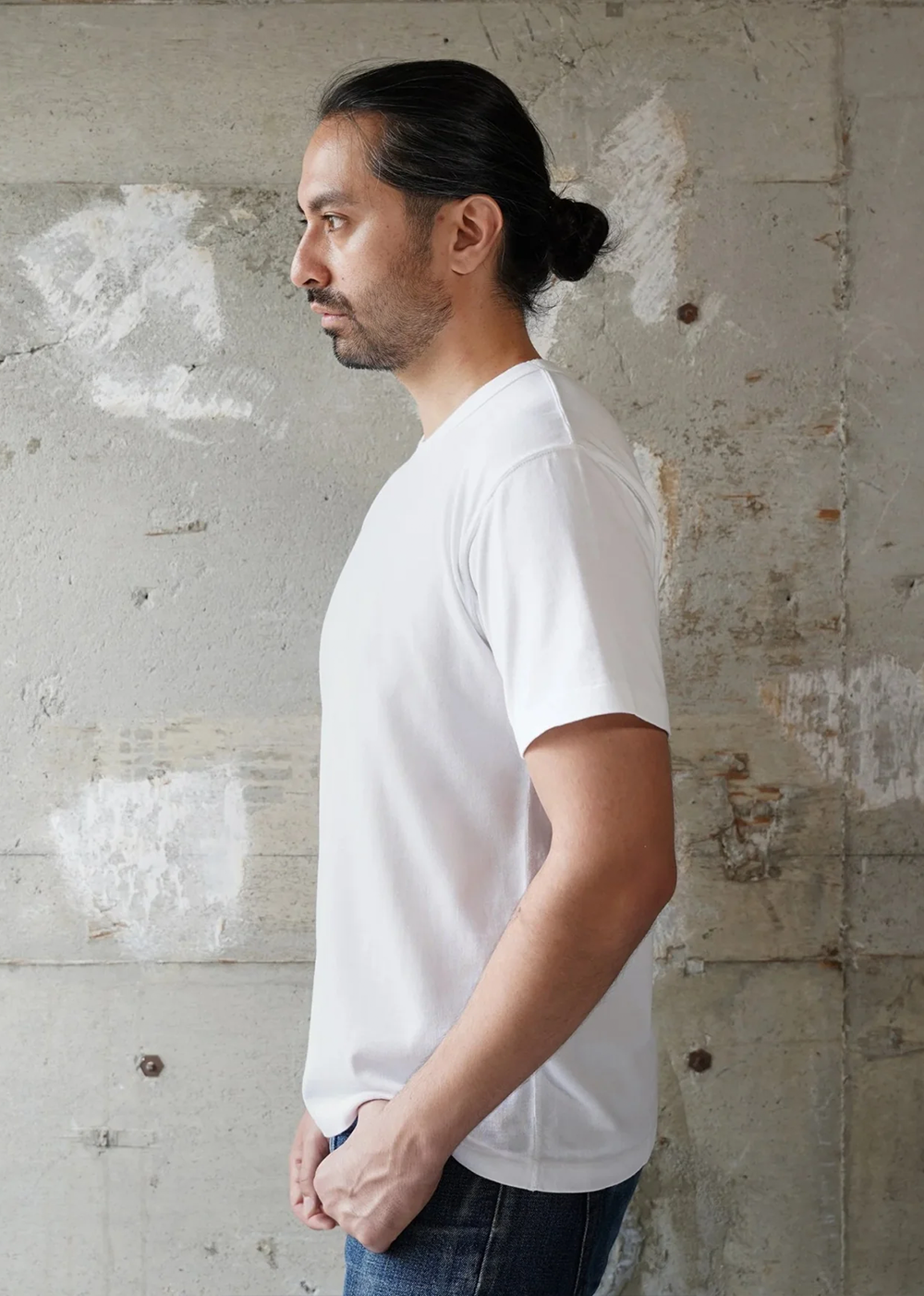 Wonder Looper Ultimate Pima Tsuriami Crewneck T-Shirt White - Wonder Looper Canada - Danali