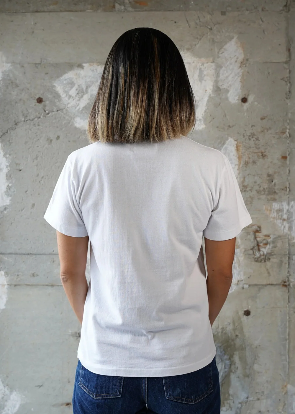 Wonder Looper Ultimate Pima Tsuriami Crewneck T-Shirt White - Wonder Looper Canada - Danali