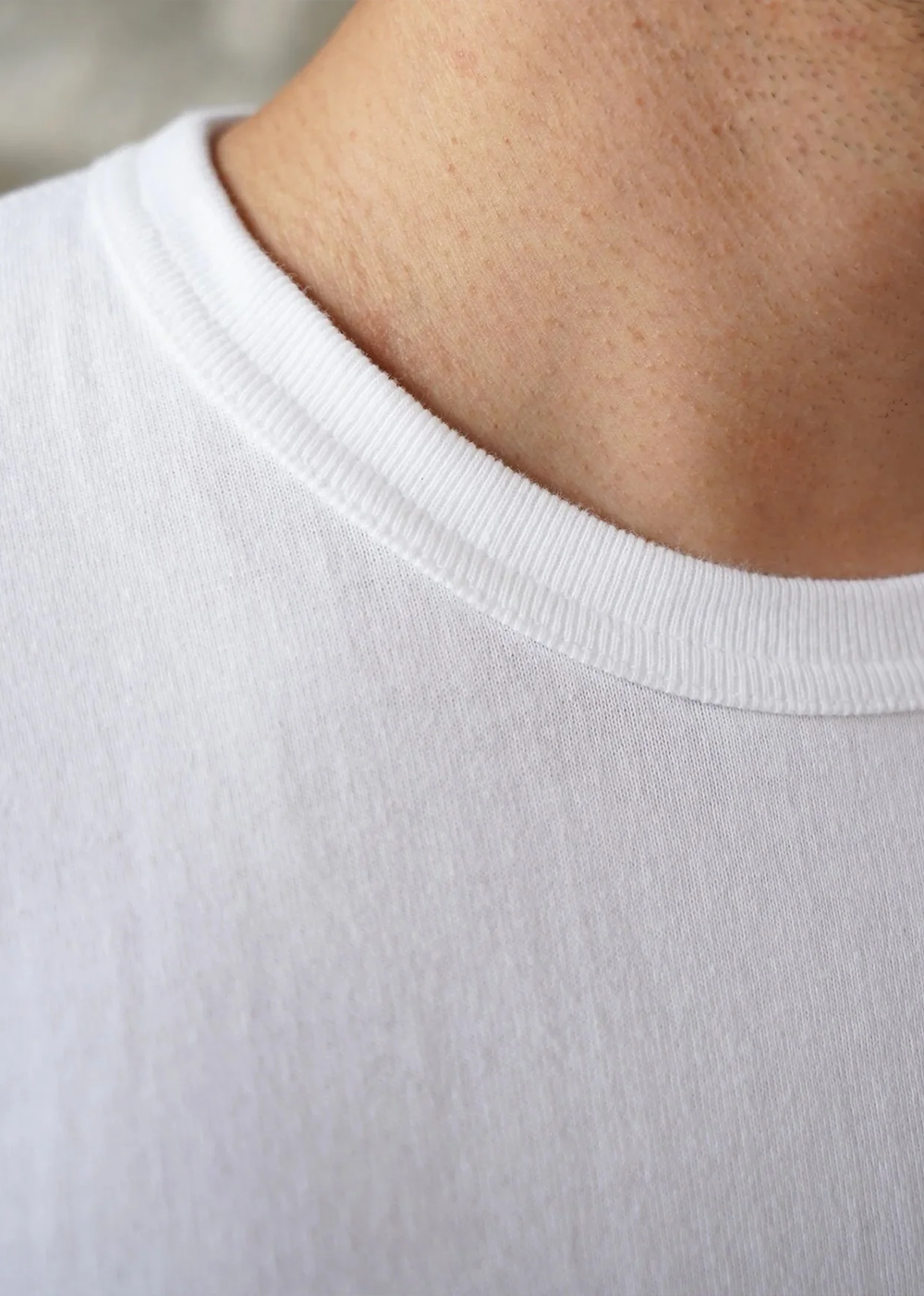 Wonder Looper Ultimate Pima Tsuriami Crewneck T-Shirt White - Wonder Looper Canada - Danali