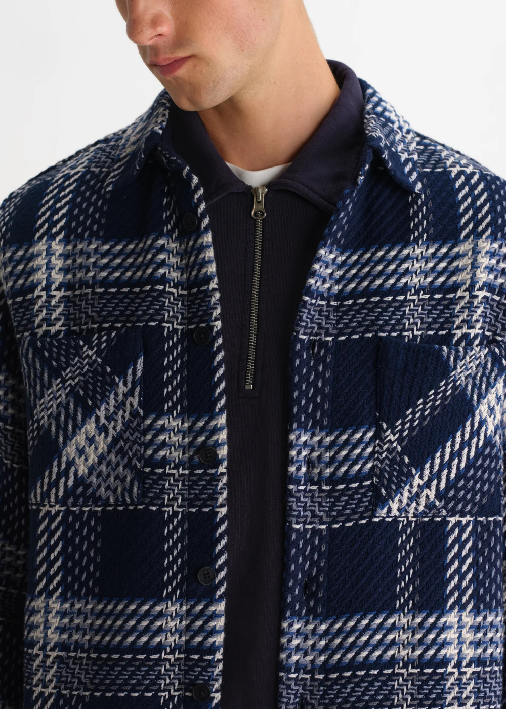Whiting Overshirt Plaid Weave