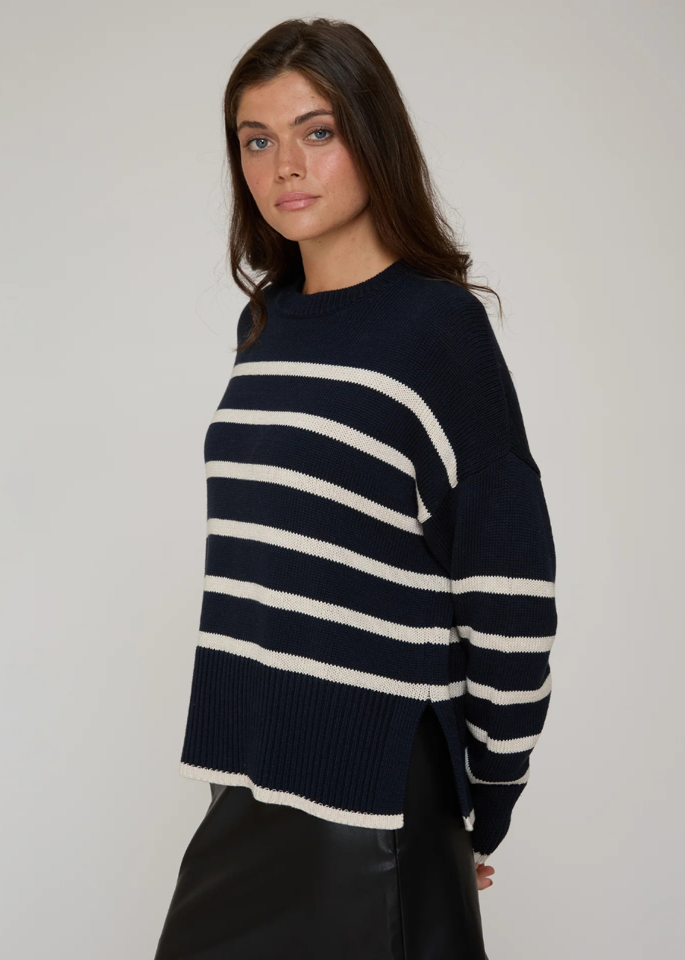 Boxy Brenton Stripe Crew