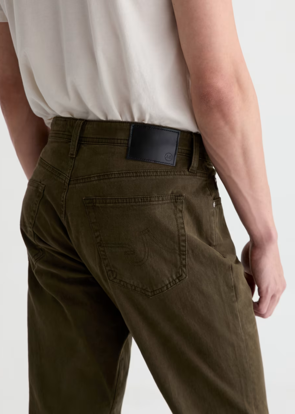 Everett Slim Straight Sateen Pant