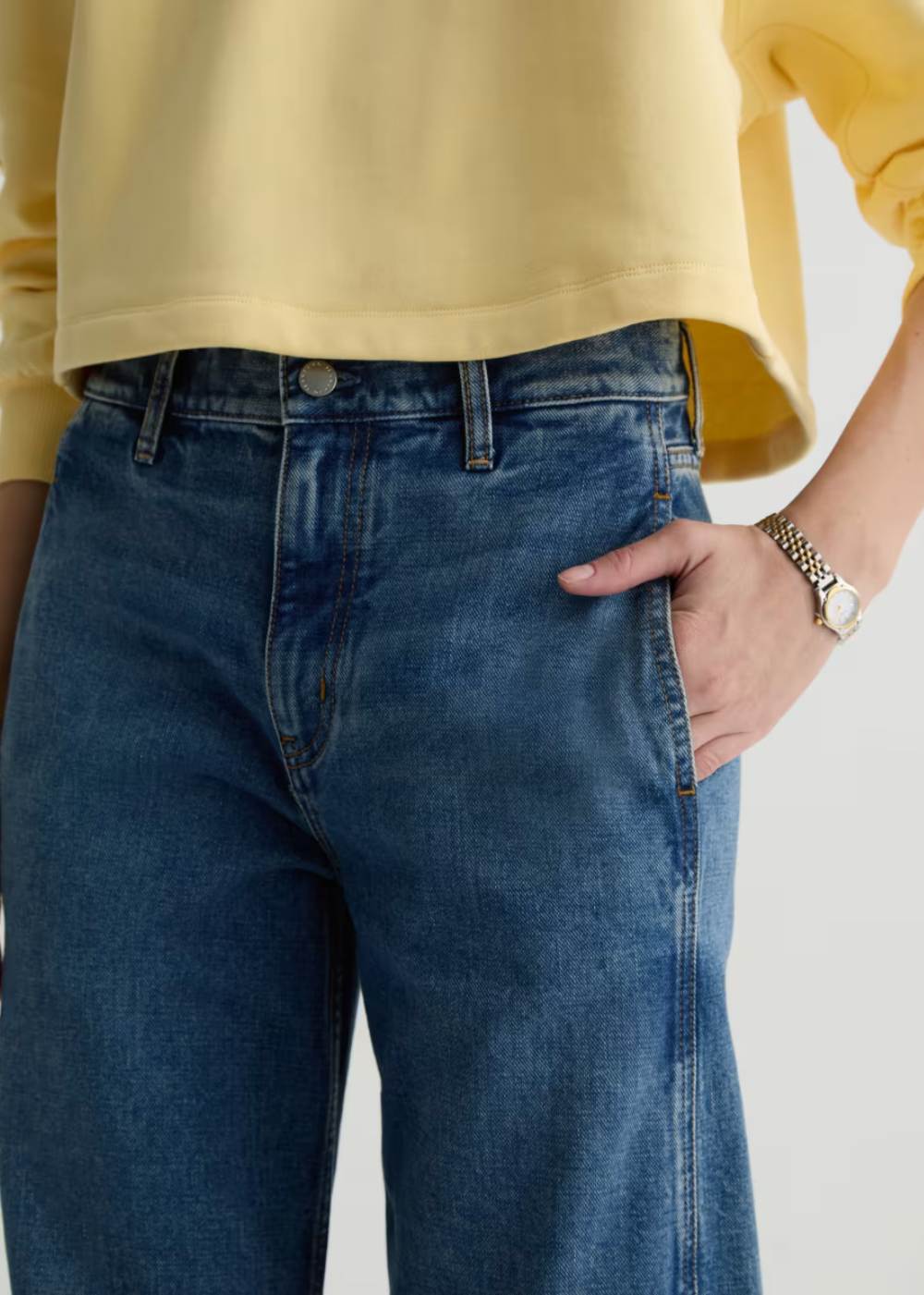 Mercer High Rise Barrel Jean
