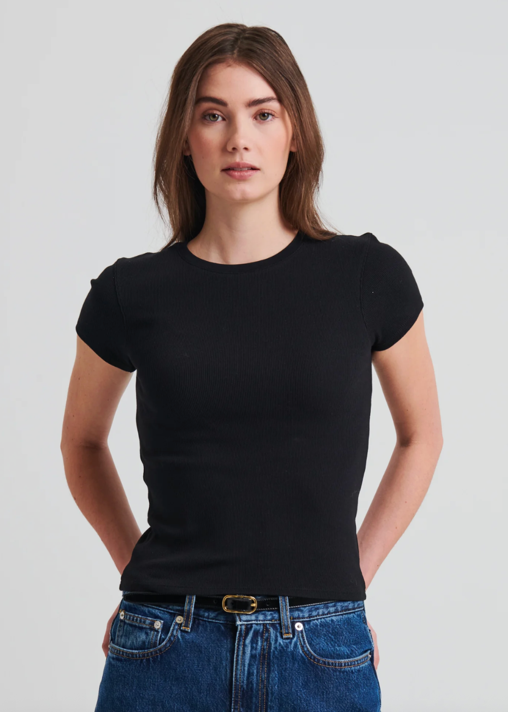 Cotton Modal Rib Baby Tee