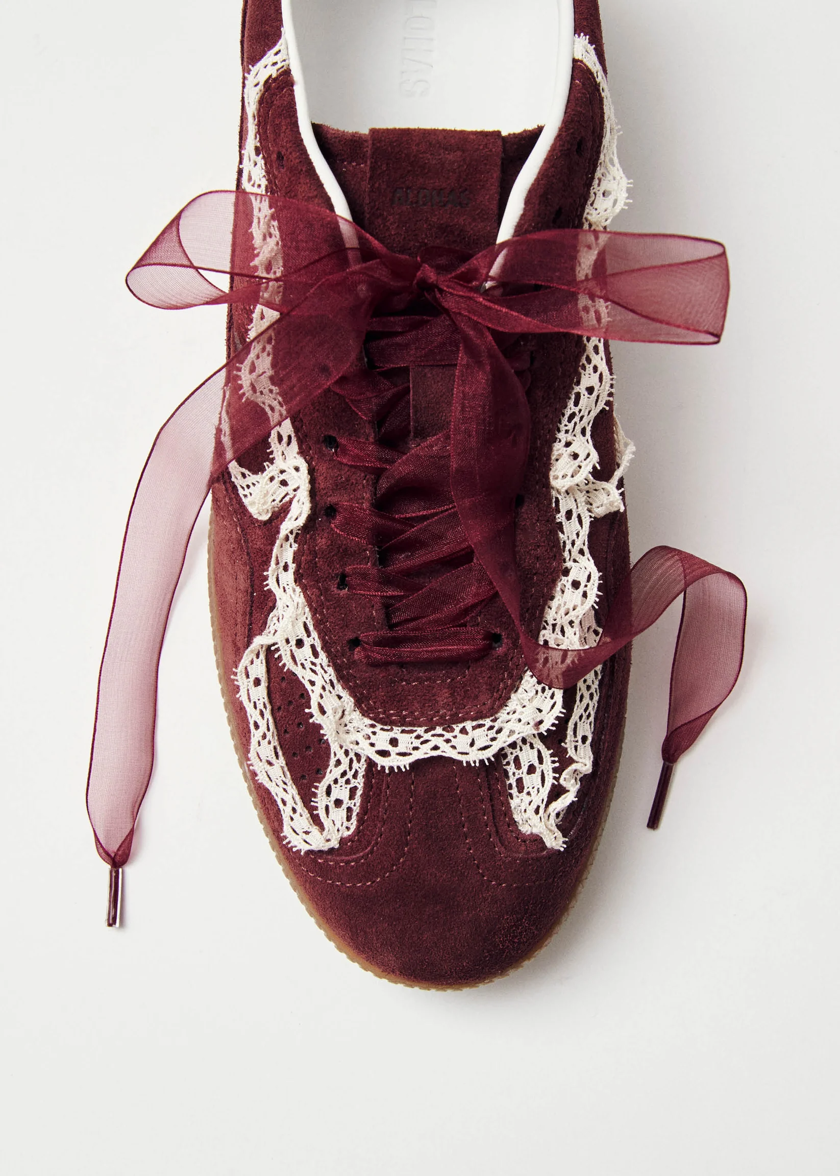 Tb. 490 Crochet Burgundy Leather Sneakers