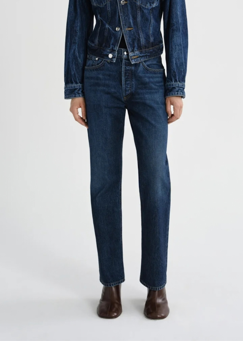 Lana Mid Rise Straight Jean