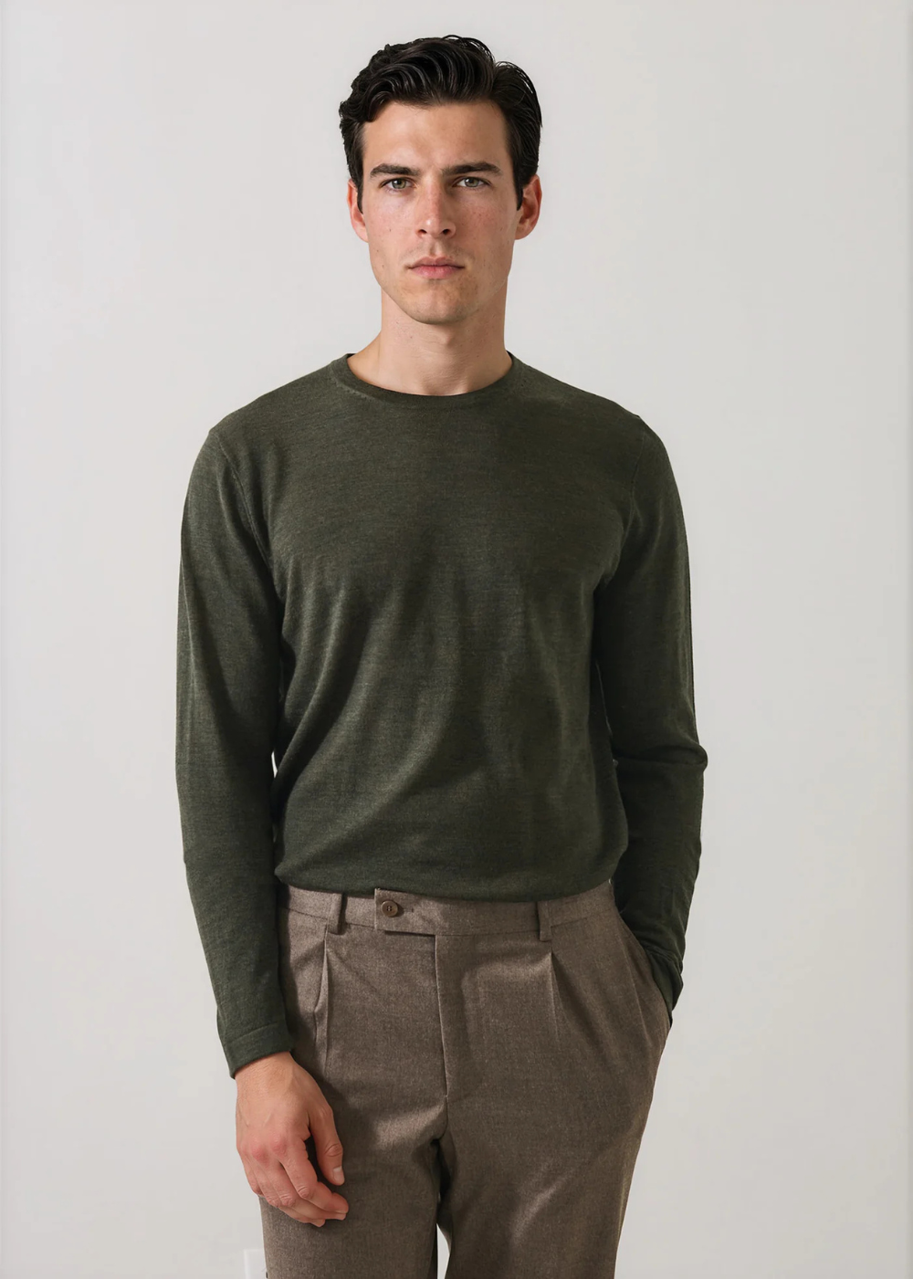 LS Extrafine Merino Crewneck Sweater
