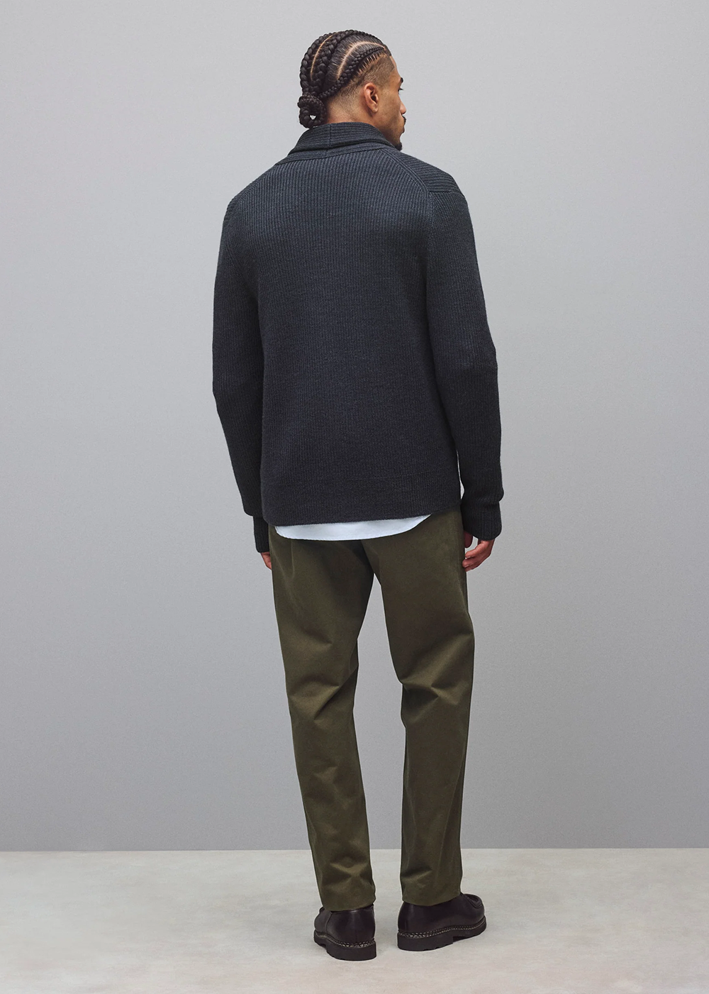 Merino Rib Vinnie Shawl Cardigan