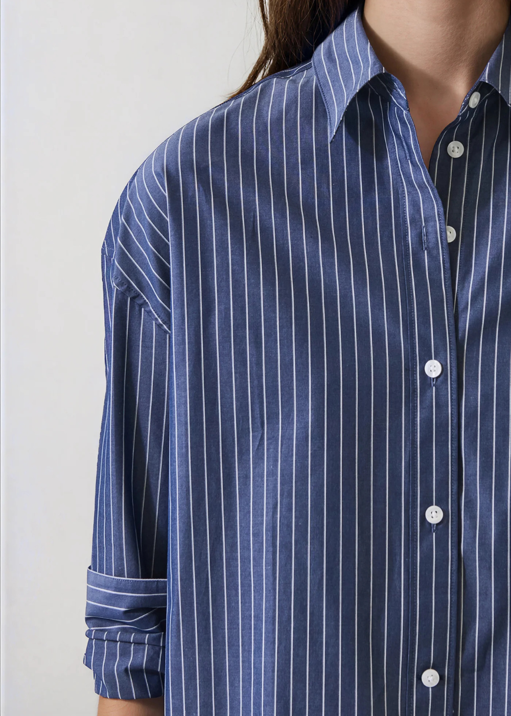 LS Cotton Boxy Shirt