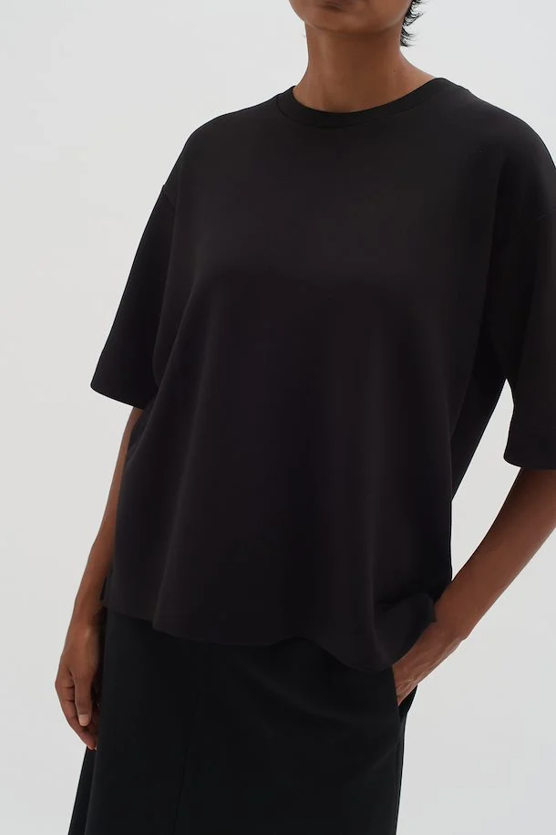 Pannie Oversized T-Shirt - Black - InWear - Danali