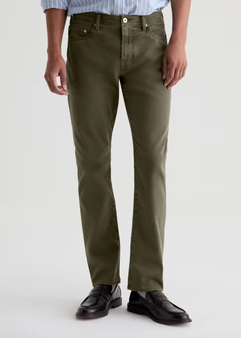 Everett Slim Straight Sateen Pant