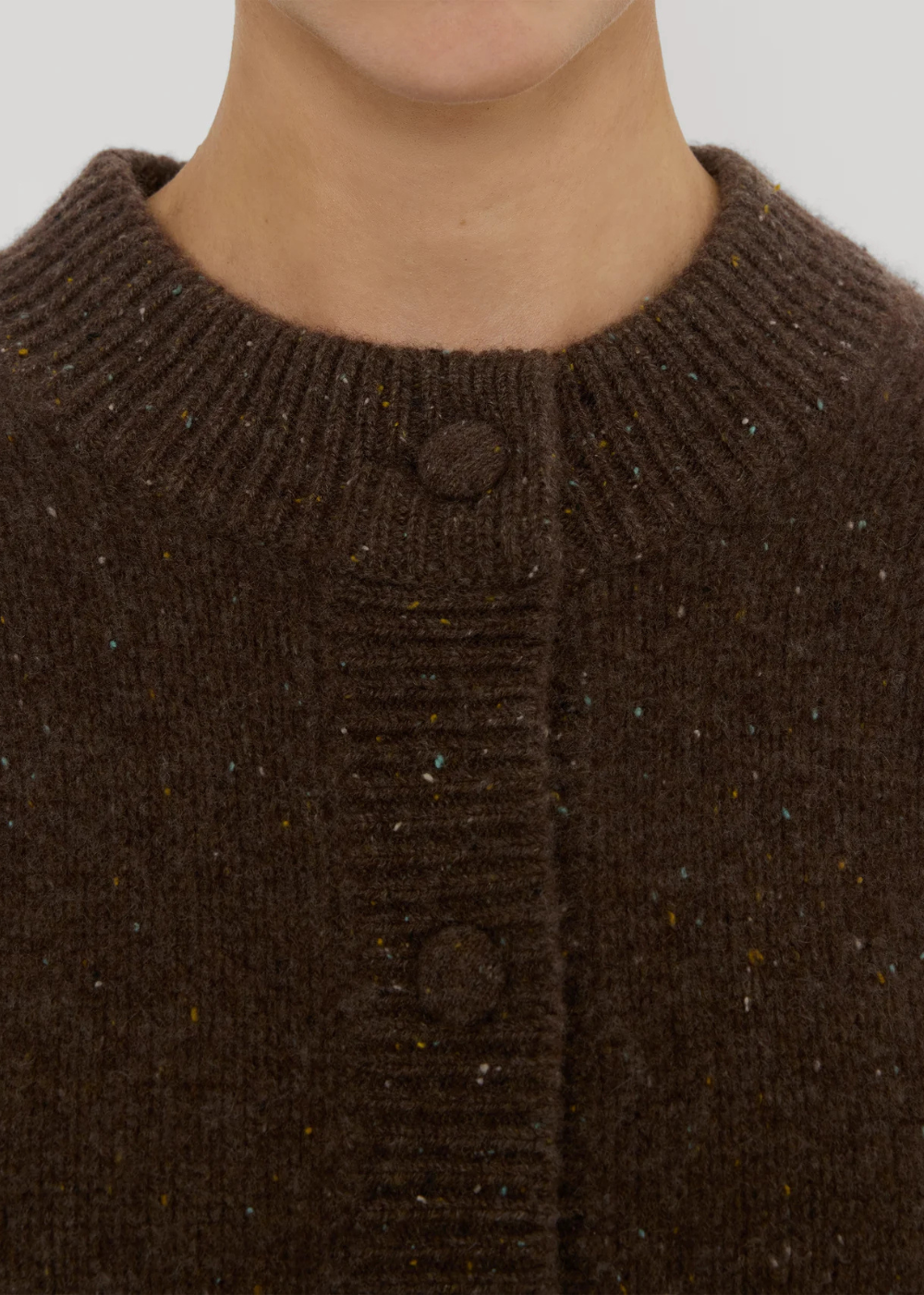 The Cashmere Fleck Cardi