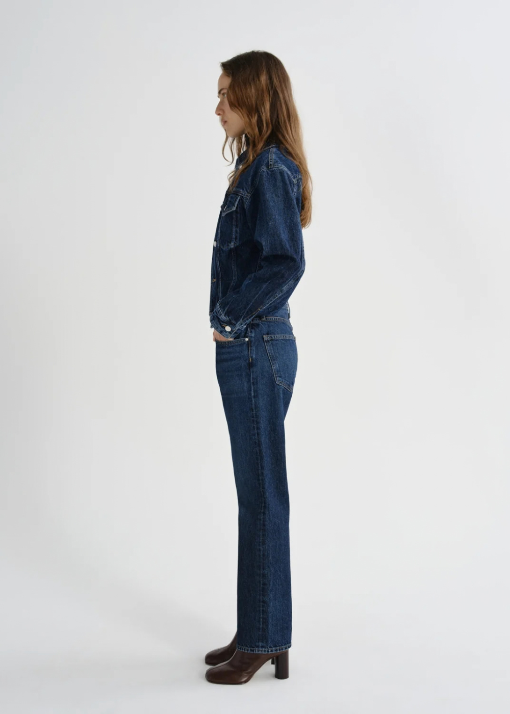 Lana Mid Rise Straight Jean
