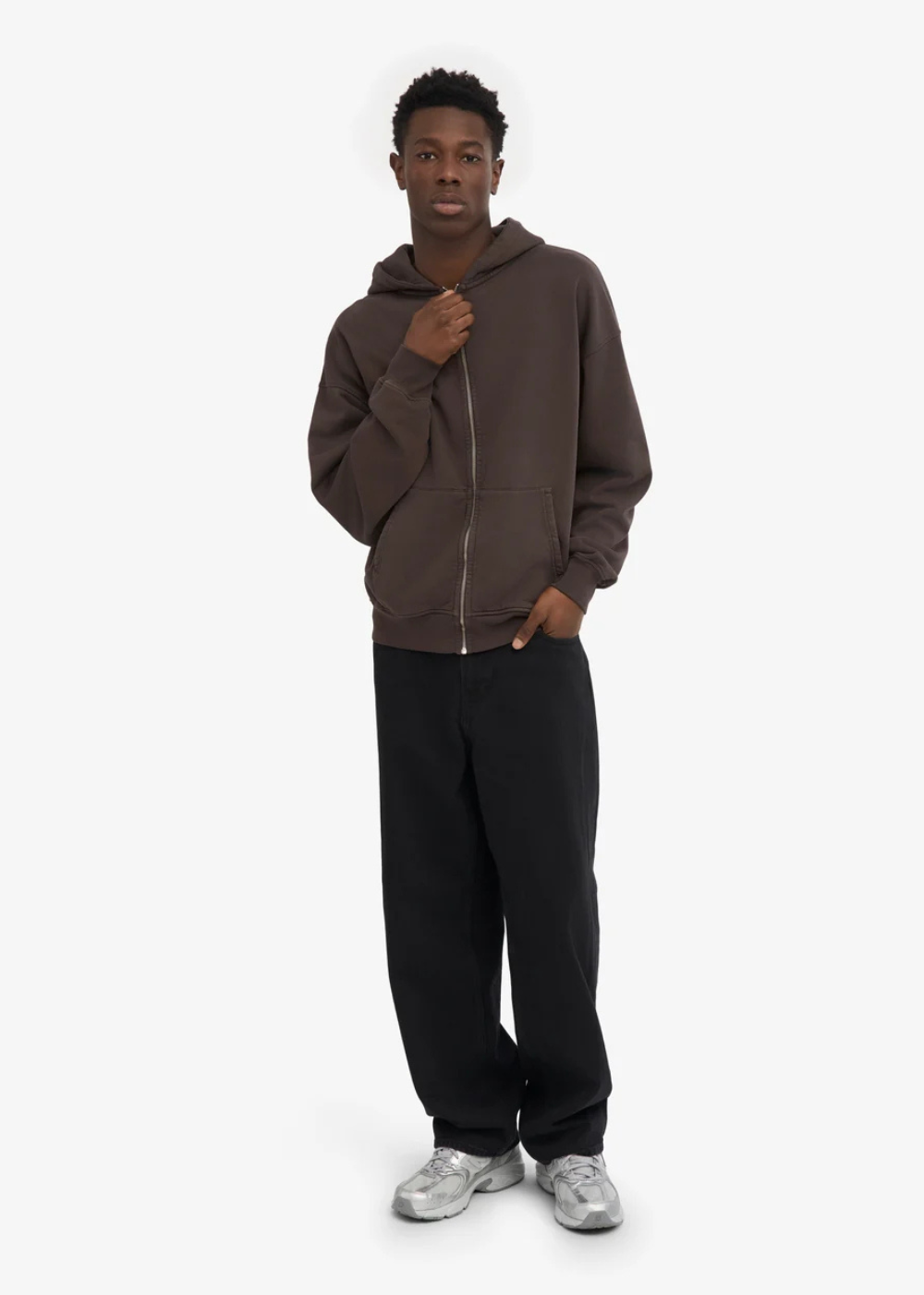 Organic Oversized Zip Hoodie