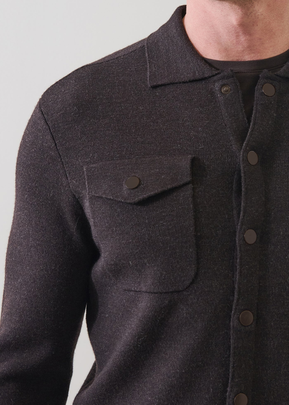 Milano Stitch Snap Front Shirt Jacket
