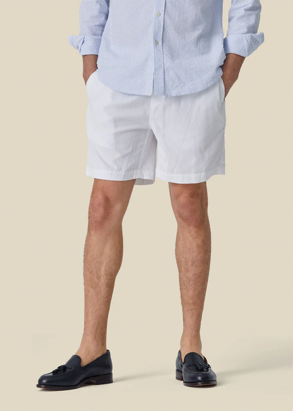 Cord Men's Shorts - White - Portuguese Flannel Canada - Danali