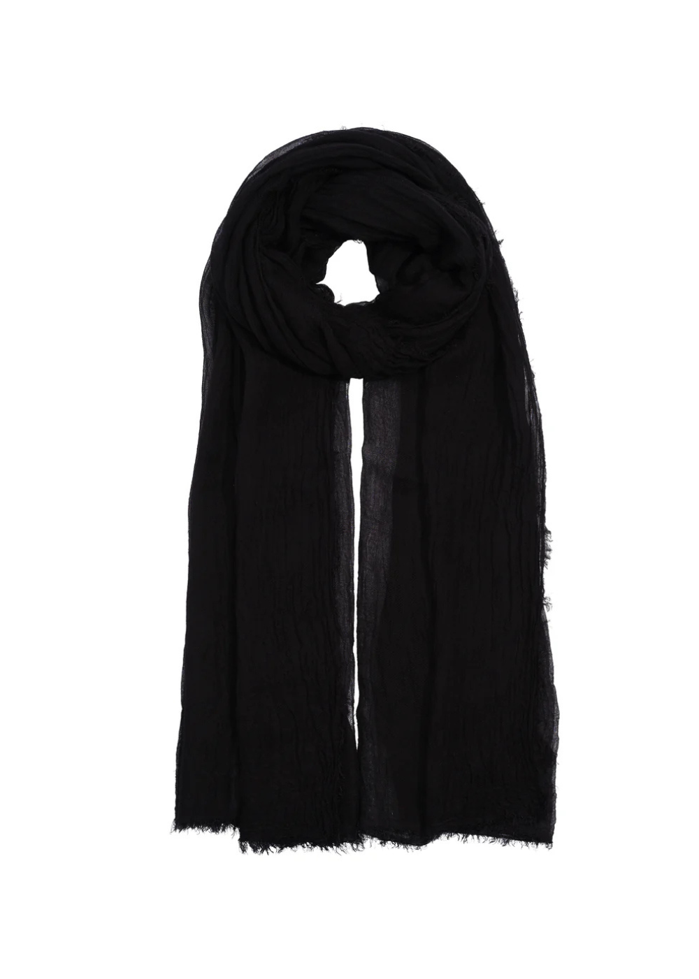 Essential Modal Silk Blend Crinkle Wrap