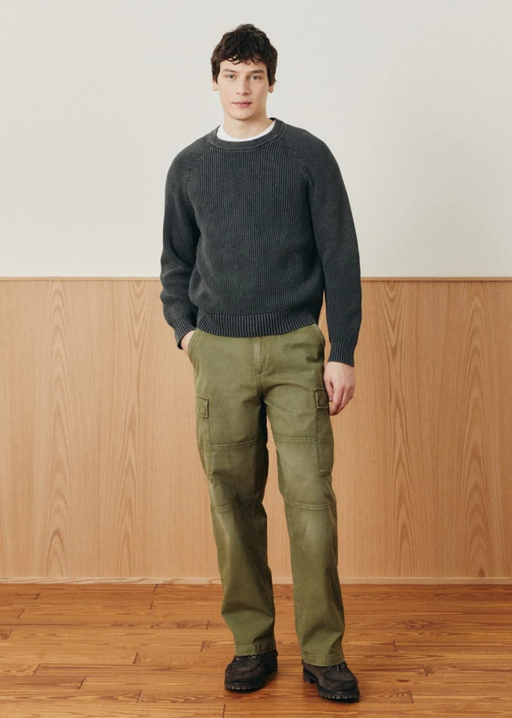 Washed Cotton Crewneck