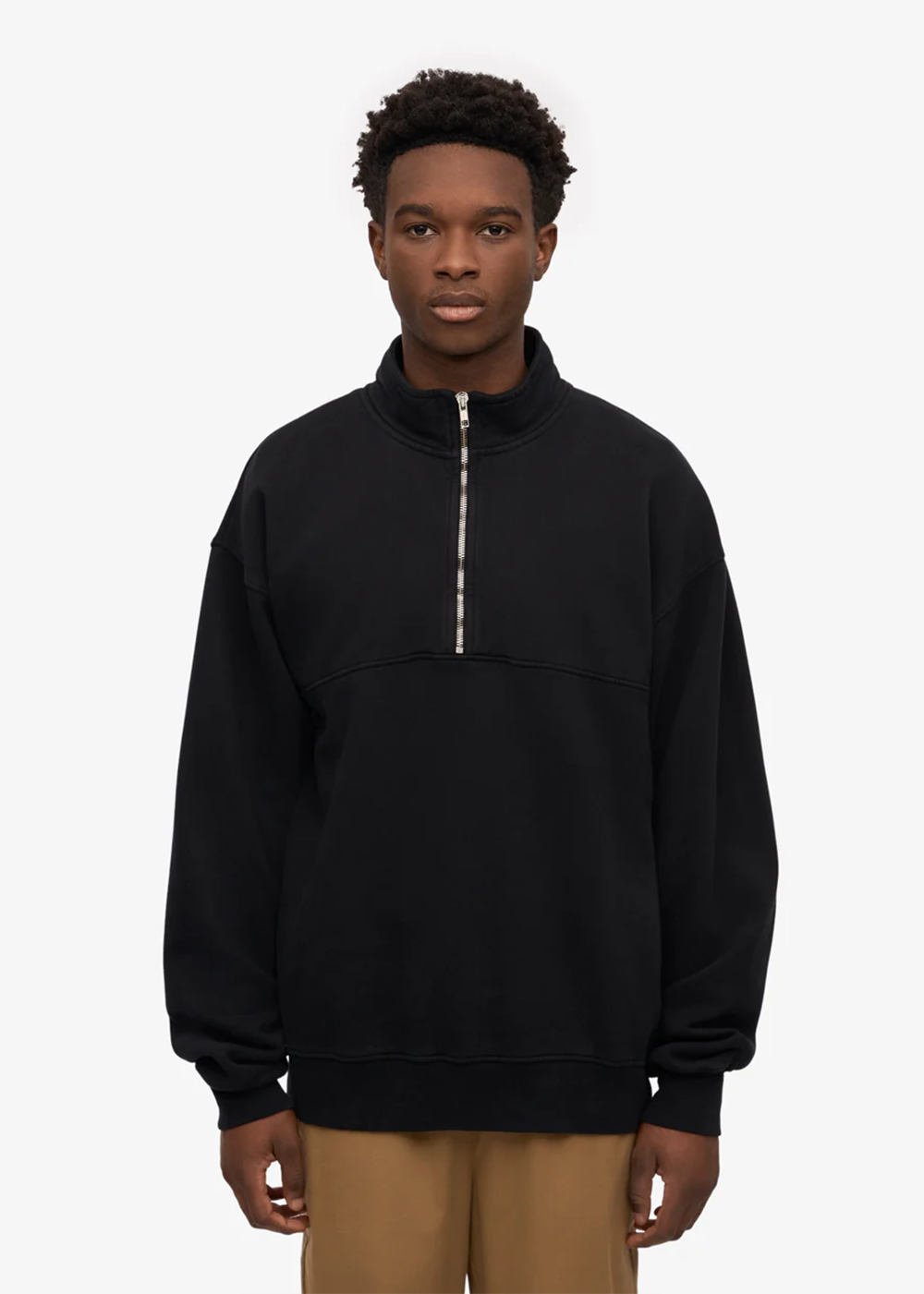Organic Quarter Zip Sweater