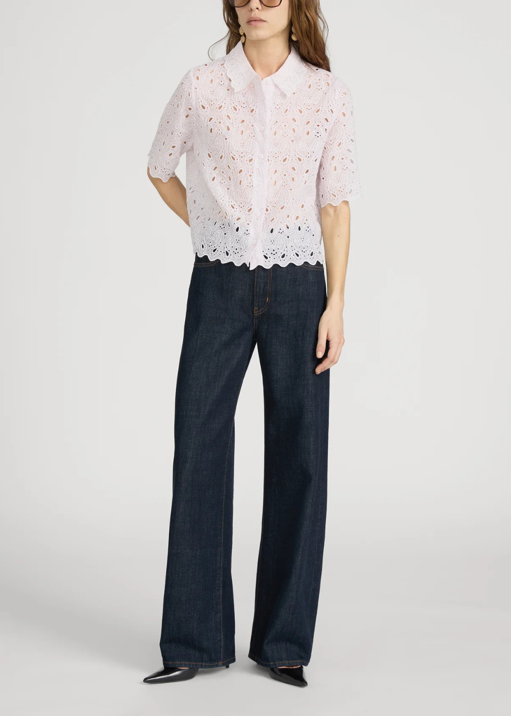 The Paisley Eyelet Top