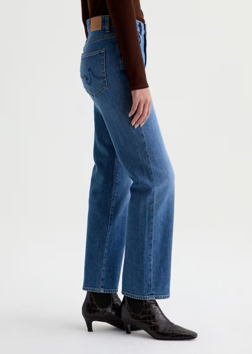 Brinley Mid Rise Straight Jean
