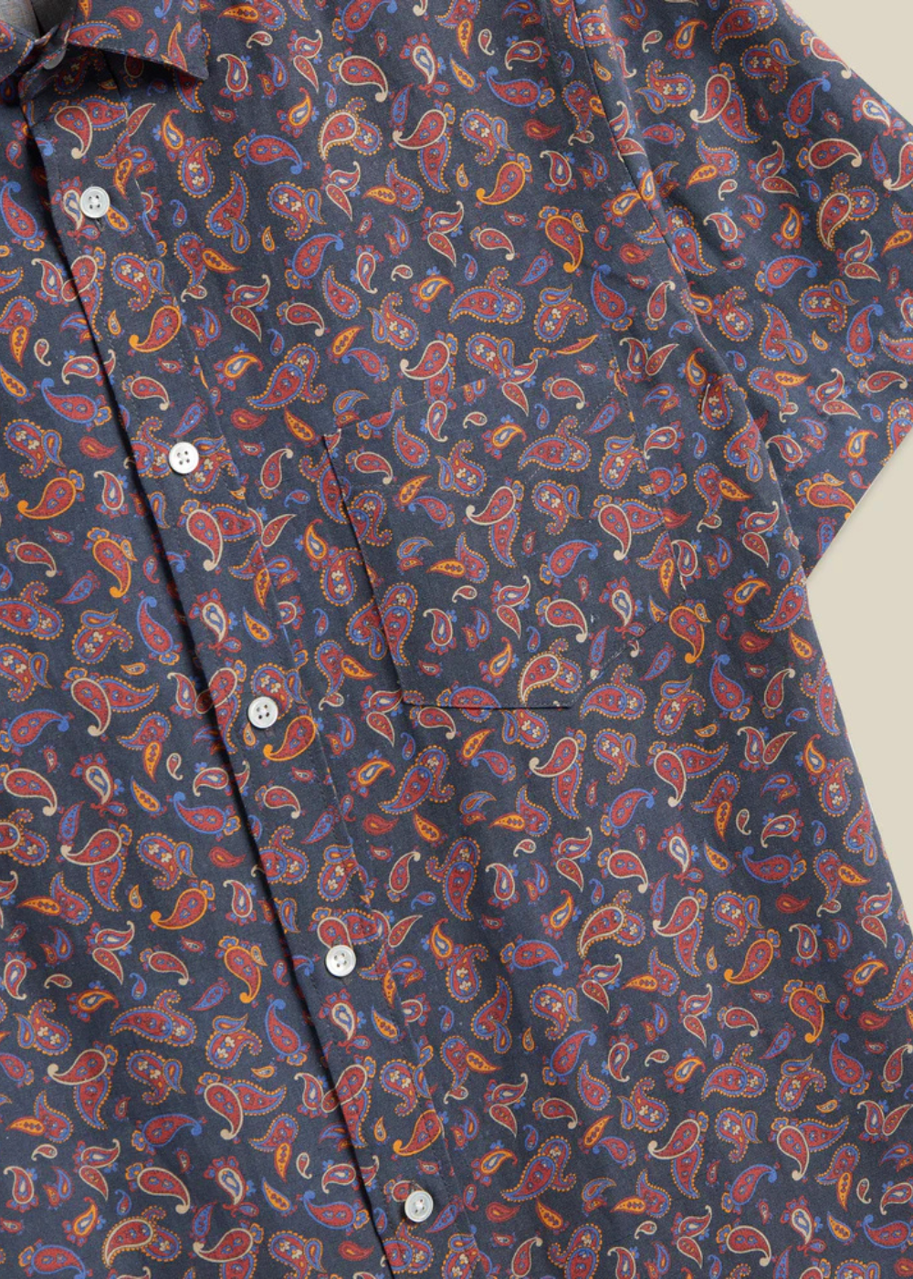 Paisley Silk Linen Shirt