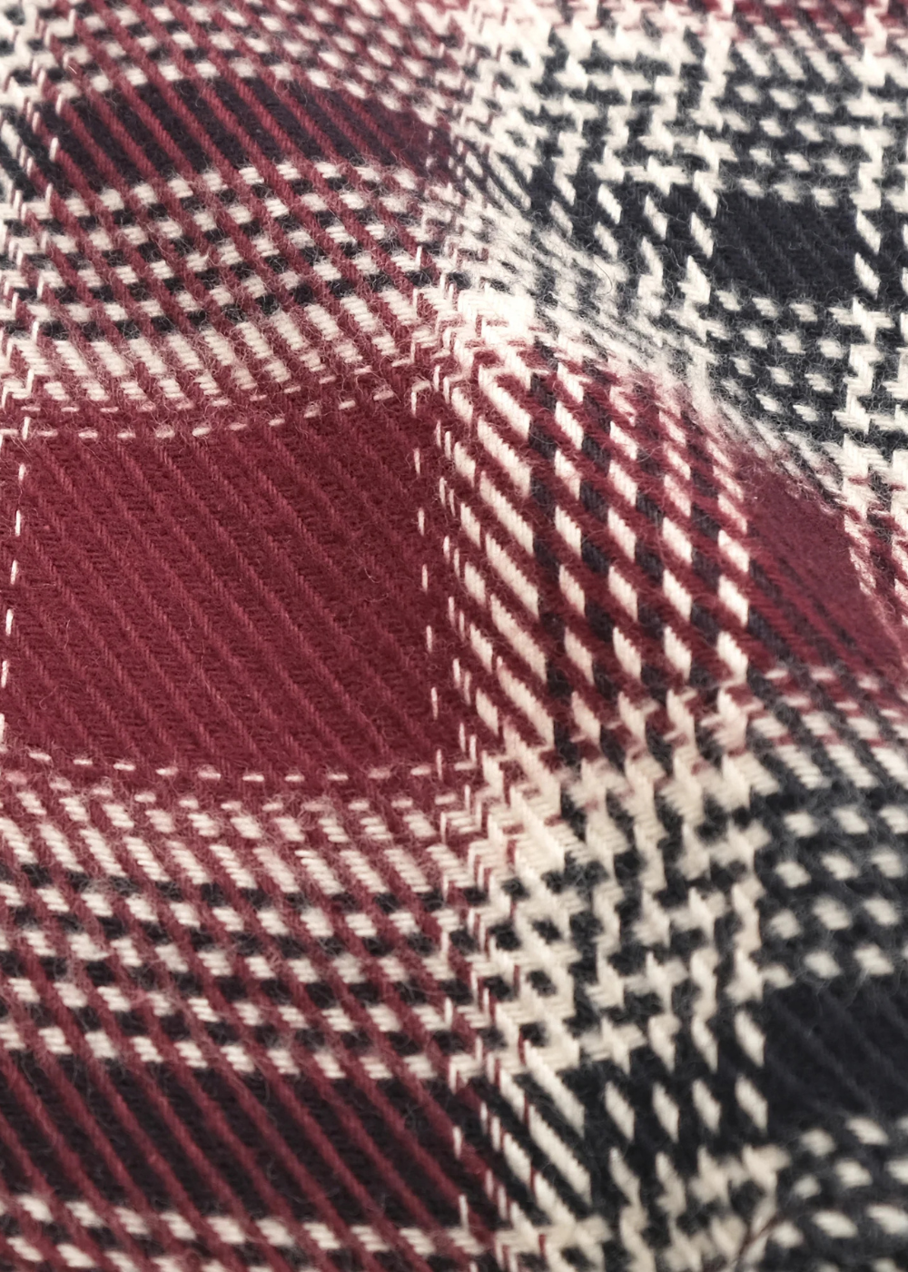 Maroon Plaid Blanket Easy Shirt