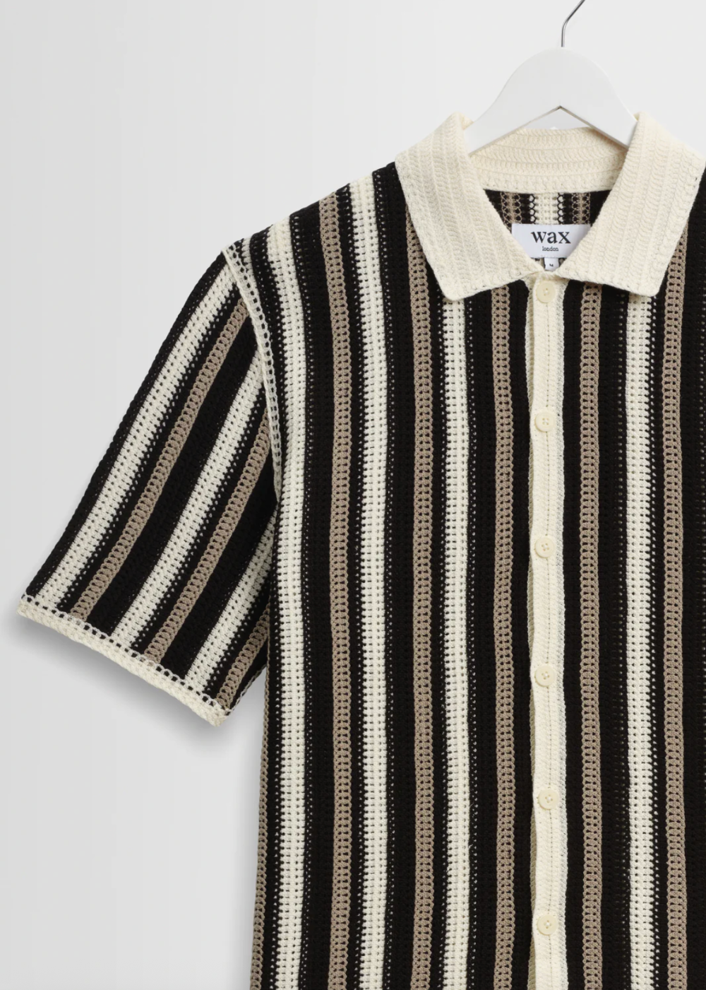 Porto SS Shirt Stripe Crochet