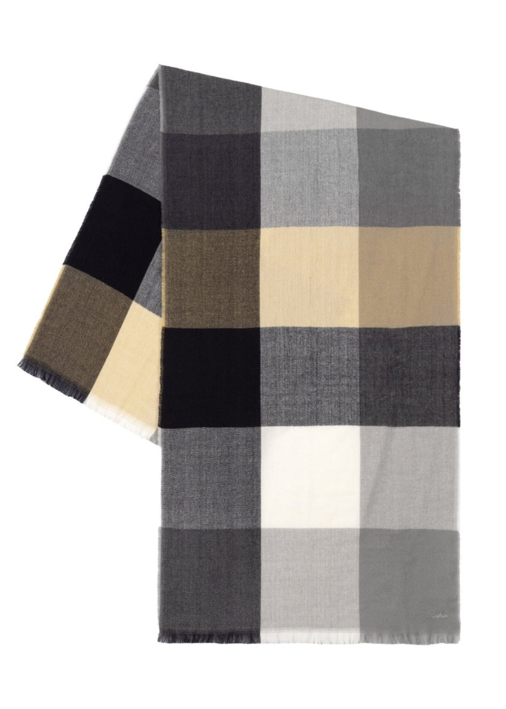 Check Wrap Scarf