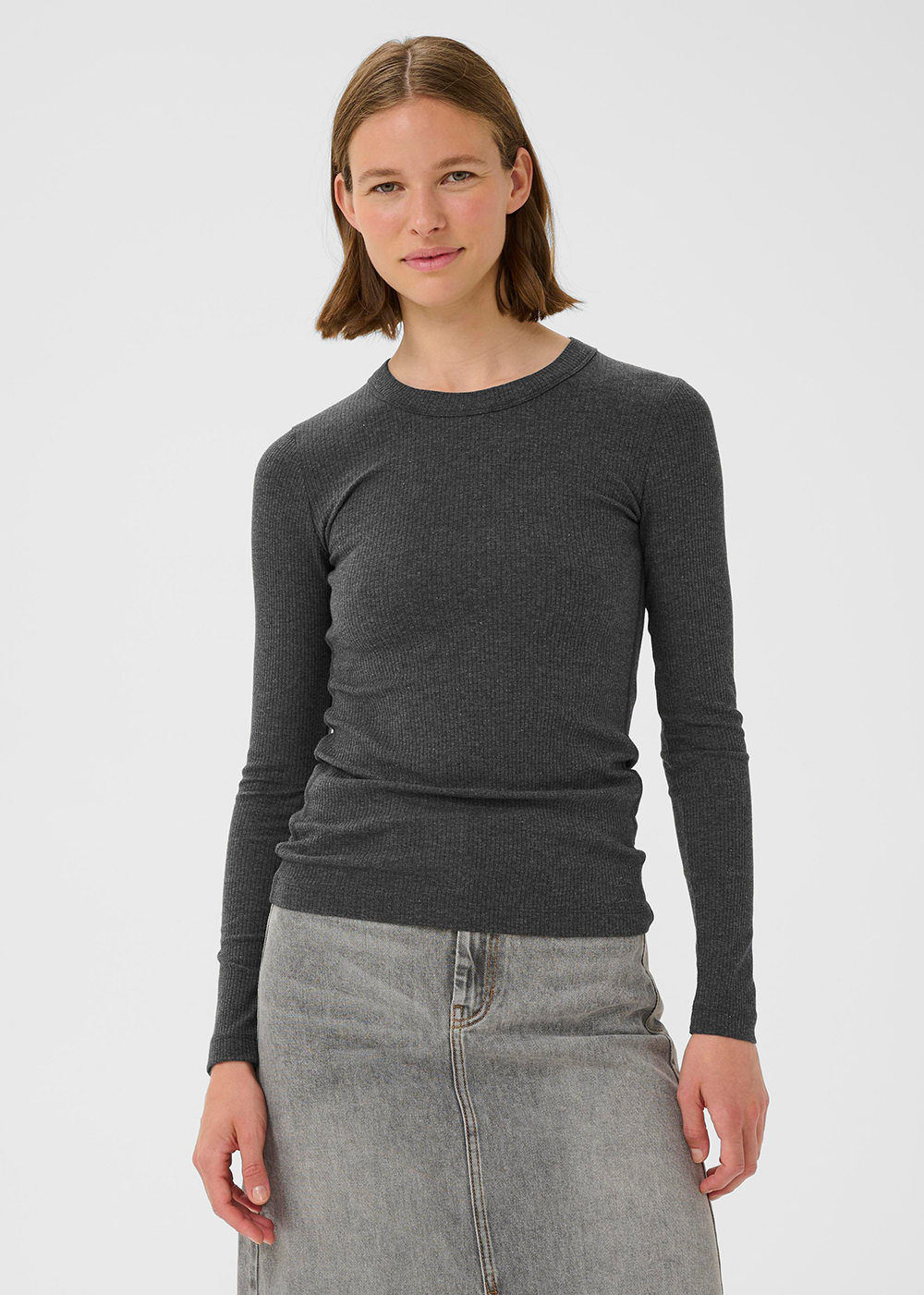 Dagna Melange Long Sleeve T-Shirt
