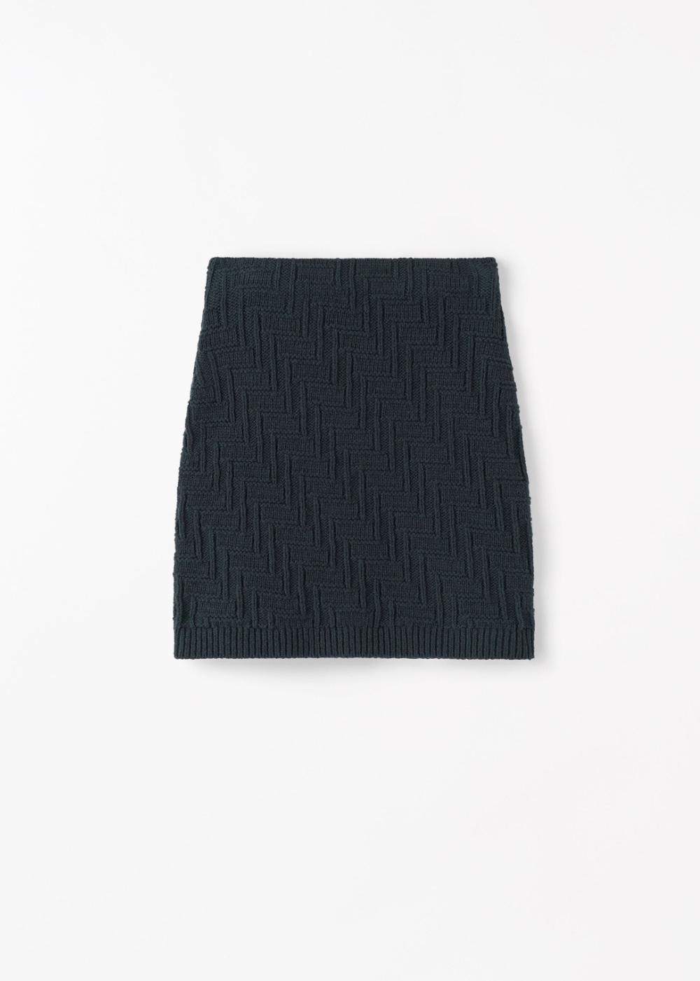 Cherry Chunky Wool Blend Skirt