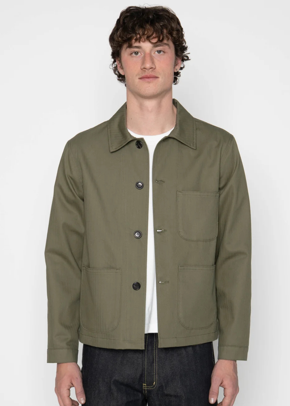 Utility Jacket - 1940s Military Organic Herringbone